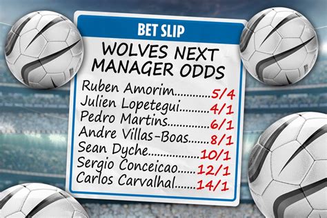 Premier League: Next Wolves manager odds .
